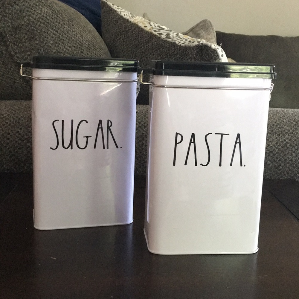 Rae Dunn tin containers